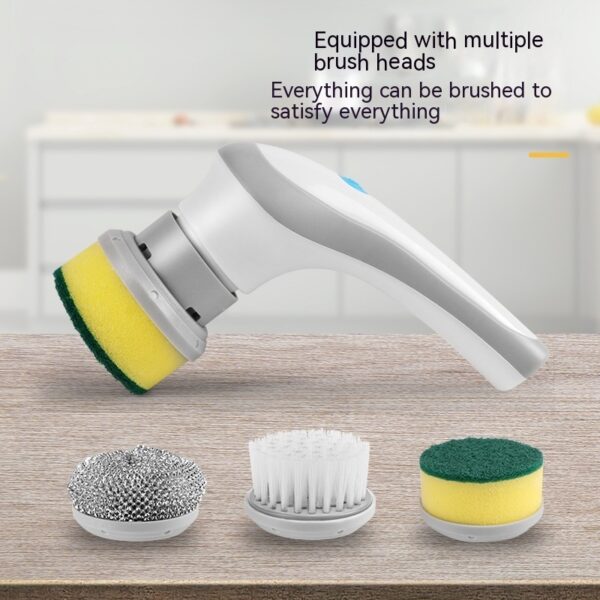 Electric Cleaning Brush 4 In 1 Spinning Scrubber Handheld Electric Cordless Cleaning Brush Portable - Image 3