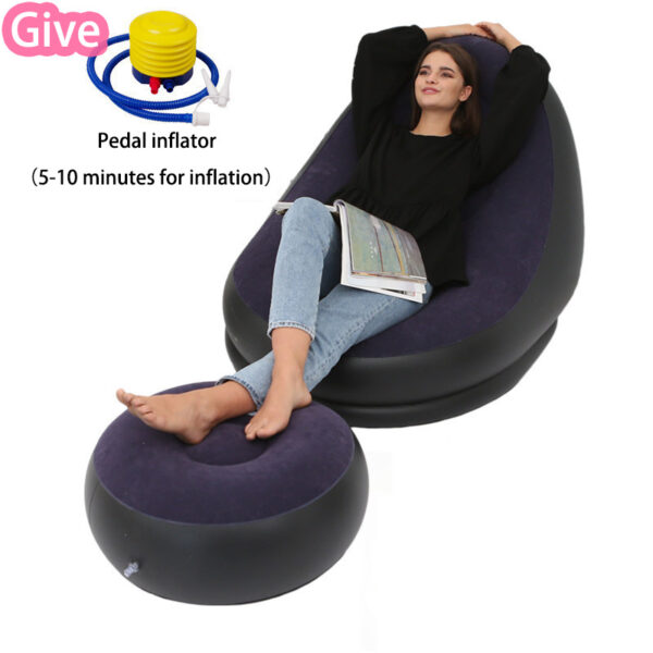 Lazy Bean Bag with Inflatable Folding Sofa - Image 9