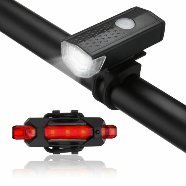 USB Rechargeable LED Bicycle Headlight Bike Head Light Cycling Rear Front Lamp Bike Light Rainproof USB Rechargeable LED bicycle Light - Image 10